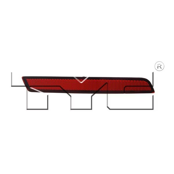 Tyc Capa Certified Reflector Assembly, 17-5333-00-9, Tyc Products, Mfr#: 17-5333-00-9